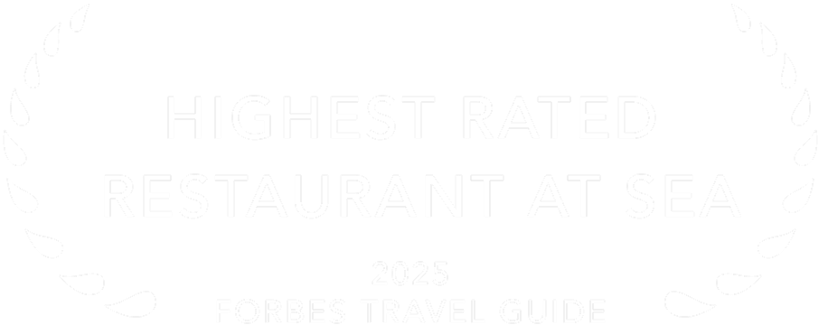 Forbes Travel Guide 2025: Highest Rated Restaurant at Sea