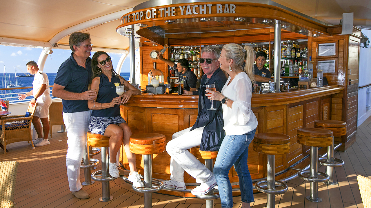 Mix & Mingle At the Top of the Yacht Bar