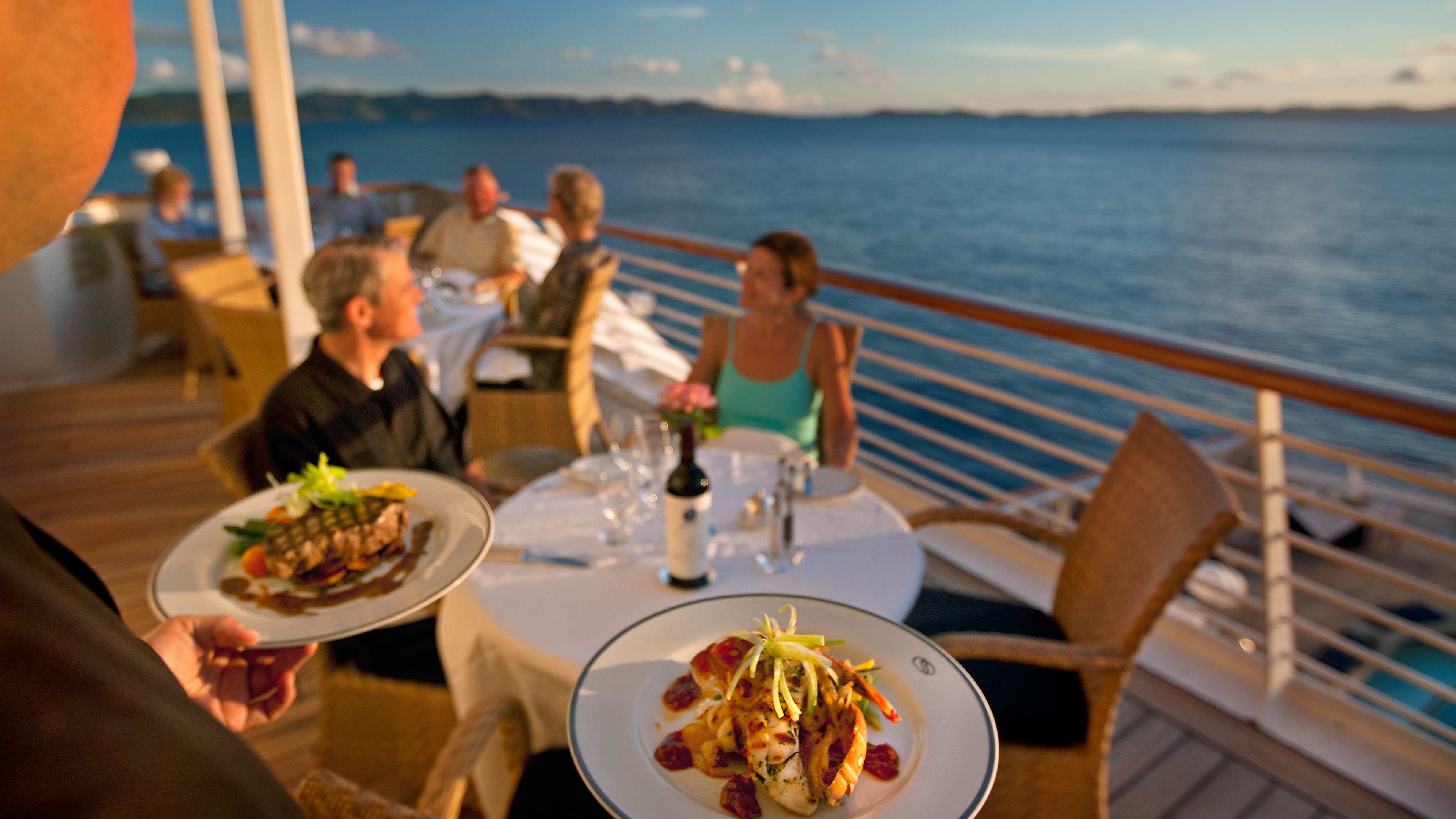 SeaDream Luxury Fine Dining on Yacht Wine Pairing