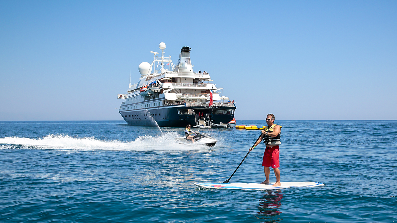 Signature marina, with watersports for everyone.  