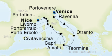 Luxury Cruise: The Tyrrhenian & Riviera