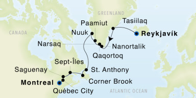 Luxury Cruise: Greenland & the Gulf of St. Lawrence