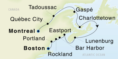 Luxury Cruise: The St. Lawrence, Maine & New England