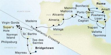 Luxury Cruise: Grand Mediterranean & Caribbean Islands Explorer