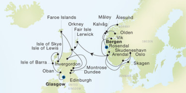 Luxury Cruise: Grand Northern Isles & Fjord Escape