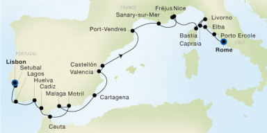Luxury Cruise: Grand Mediterranean & Riviera Escape